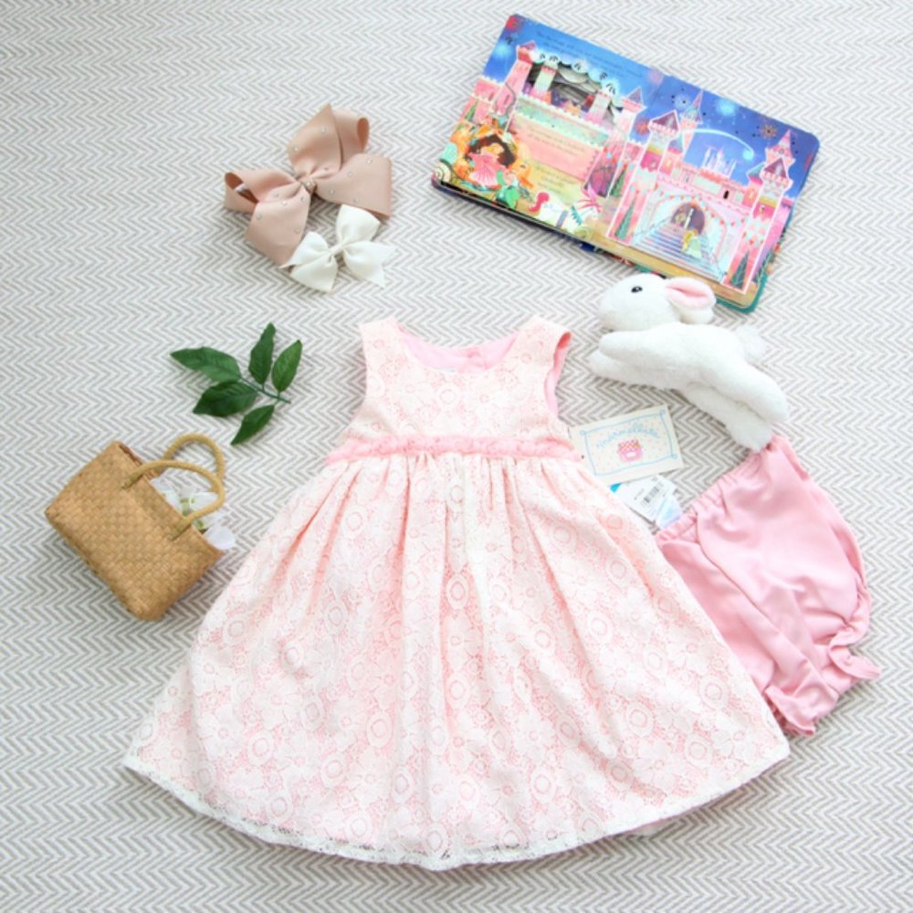 New Marmellata Pink Lace Dress